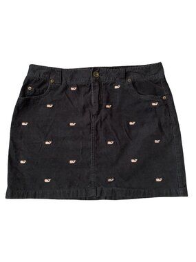 Women’s Vineyard Vines By Shep  & Ian Corduroy Skirt- Size 6 Navy Blue Preppy
